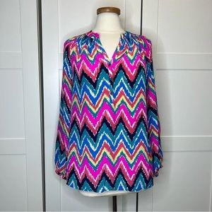 Lilly Pulitzer Elsa Top in Multi-colored Stripes